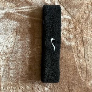 Nike Black Sweatband with White Logo